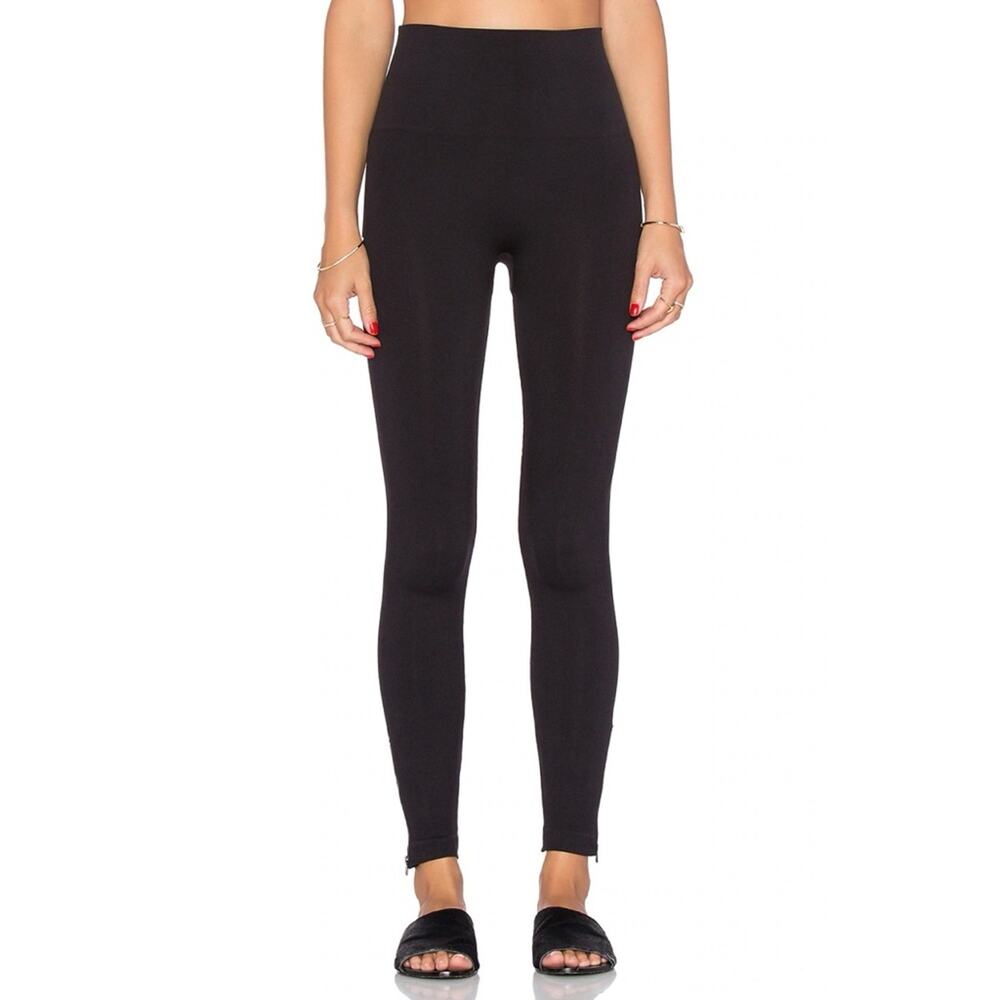 Spanx Seamless Side Zip High Rise Leggings in Very Black Women’s Size Medium - Picture 9 of 9